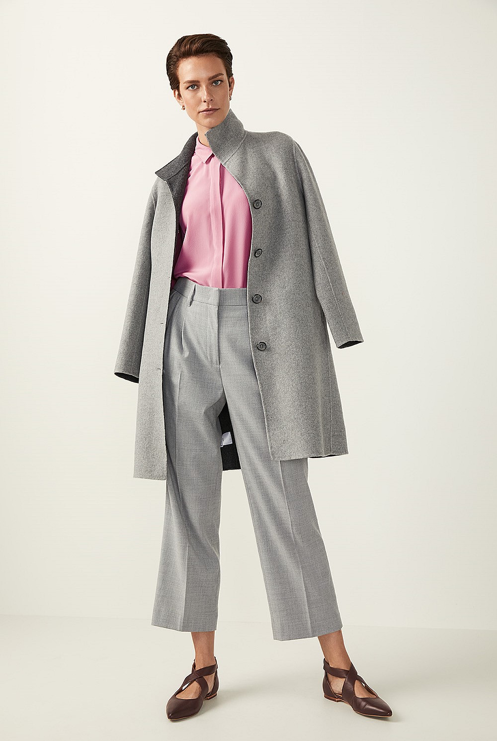 Silk Tab Sleeve Shirt