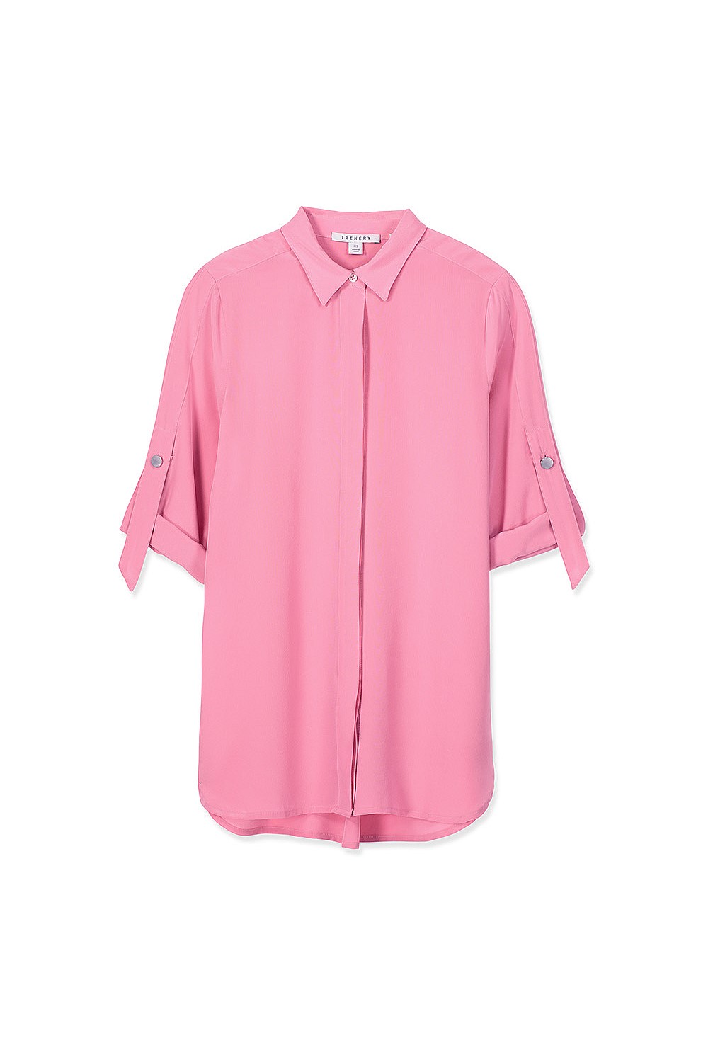 Silk Tab Sleeve Shirt