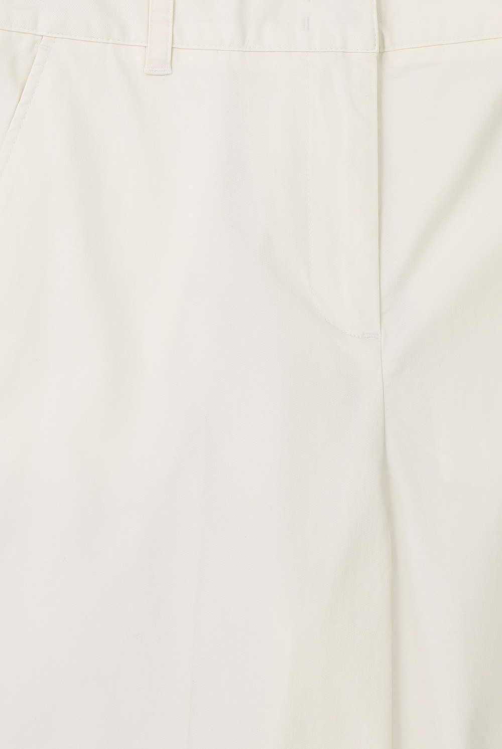 Cotton Twill Wide Leg Pant