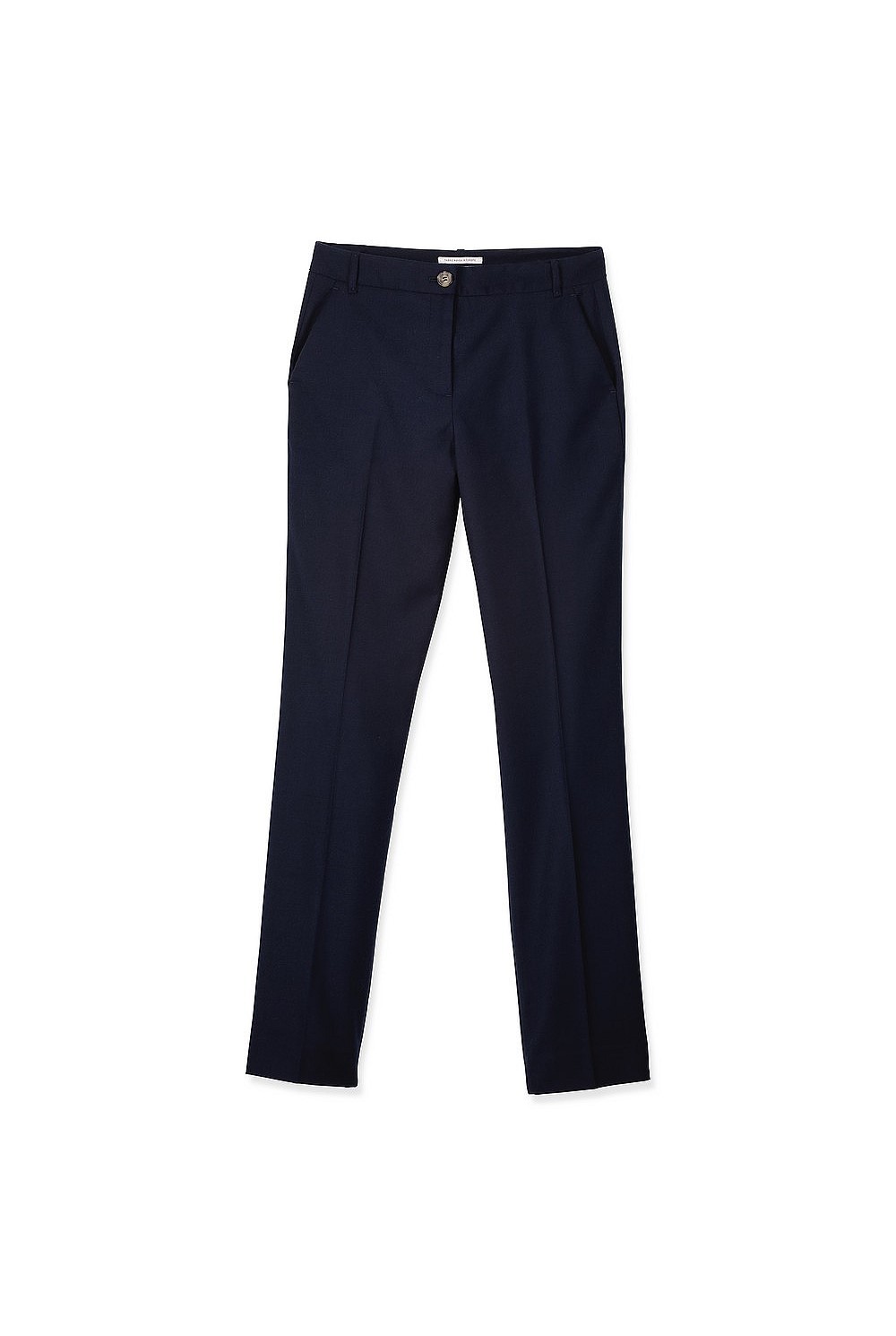 Wool Blend Flannel Tailored Trouser