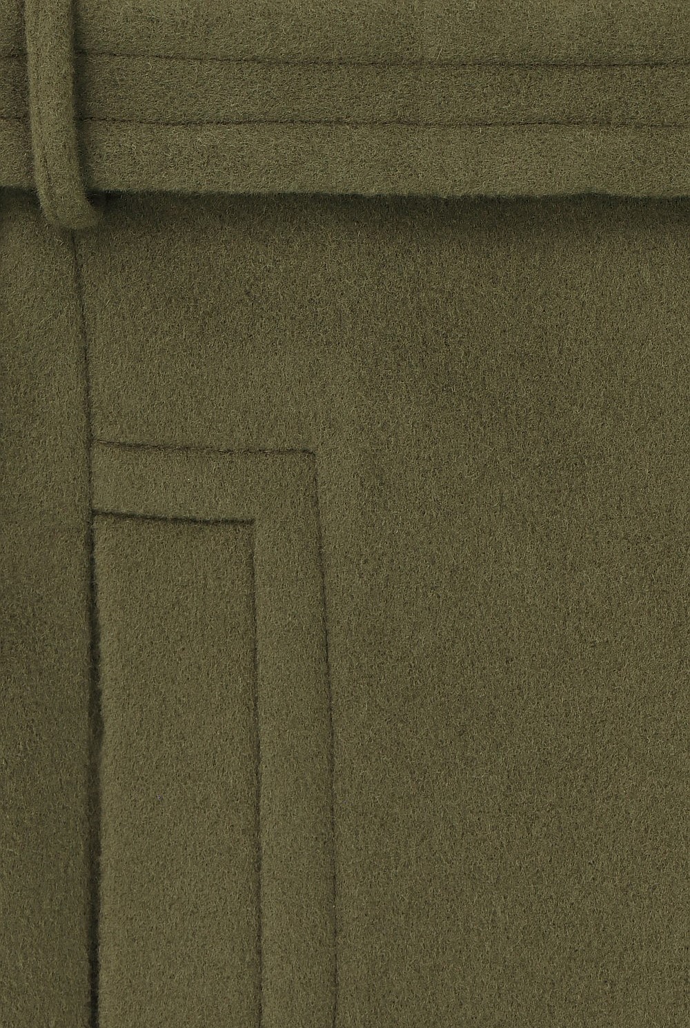 Funnel Neck Woollen Coat