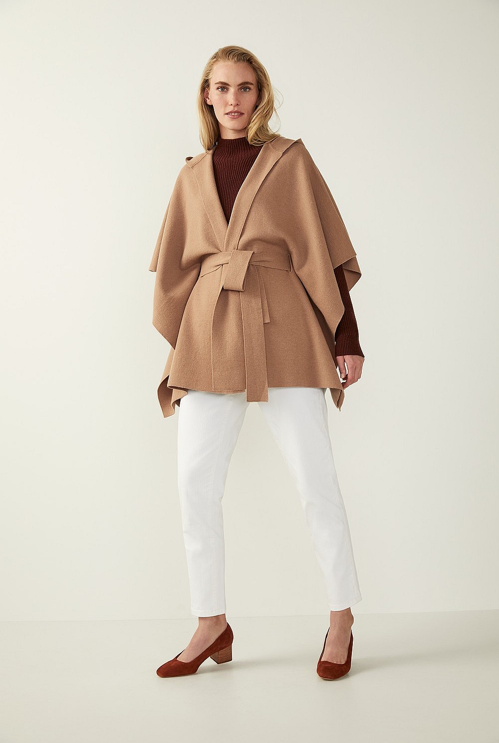 Boiled Wool Poncho
