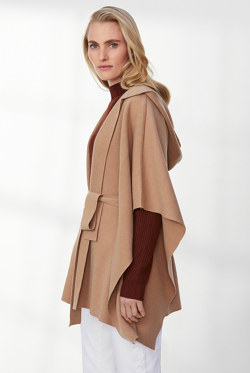 Boiled Wool Poncho