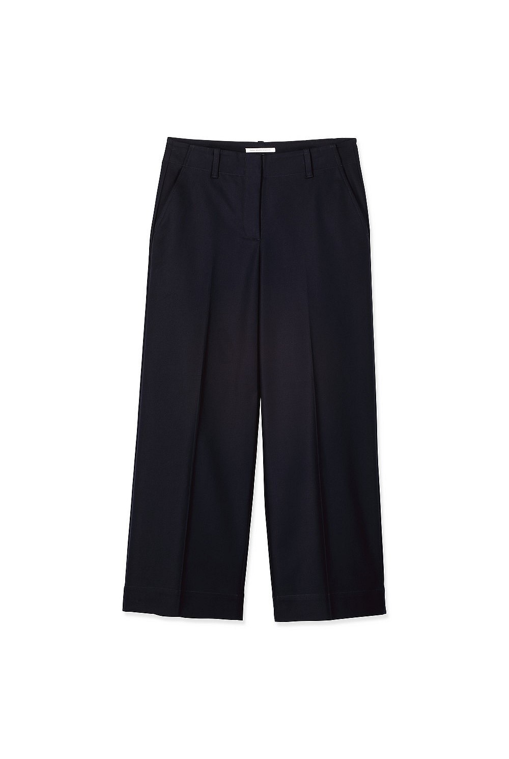 Cotton Stretch Wide Leg Pant