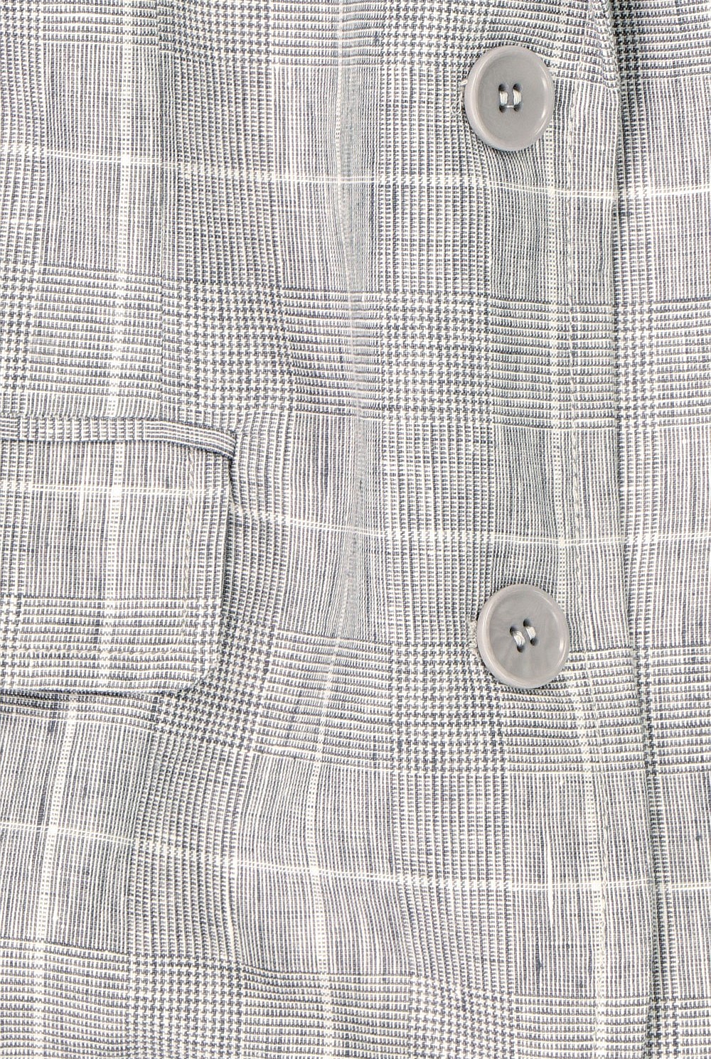 Yarn Dyed Linen Plaid Blazer