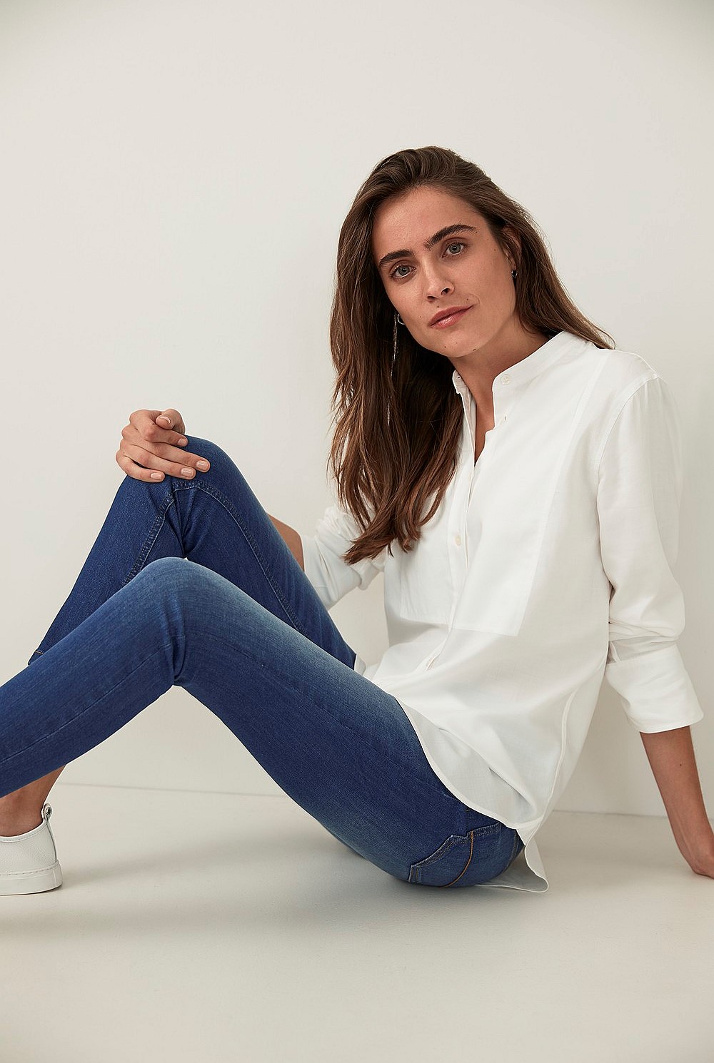 Longline Button Through Shirt