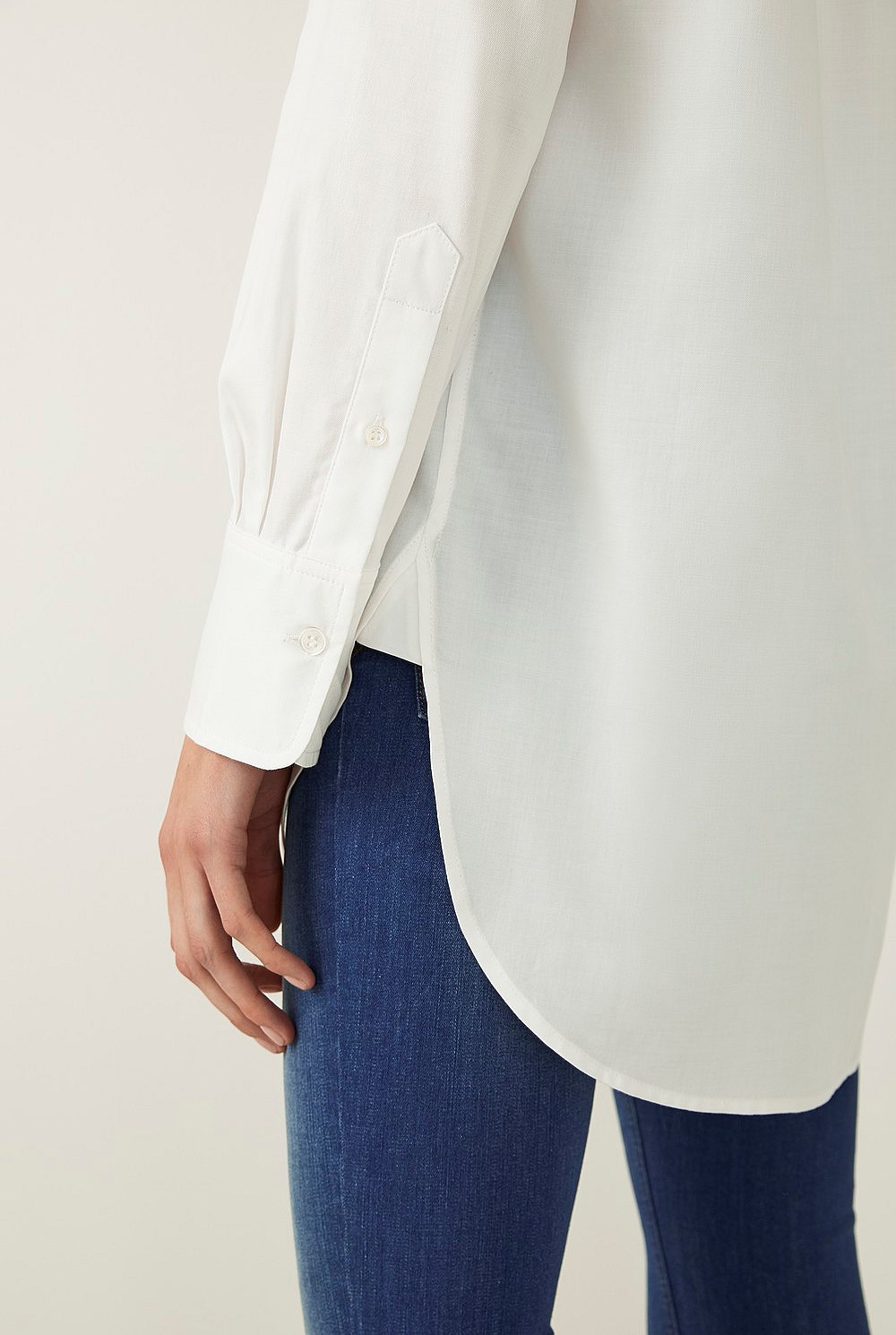 Longline Button Through Shirt