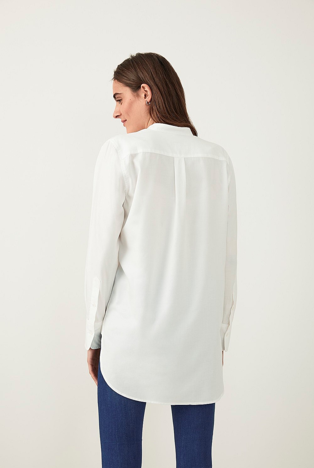 Longline Button Through Shirt