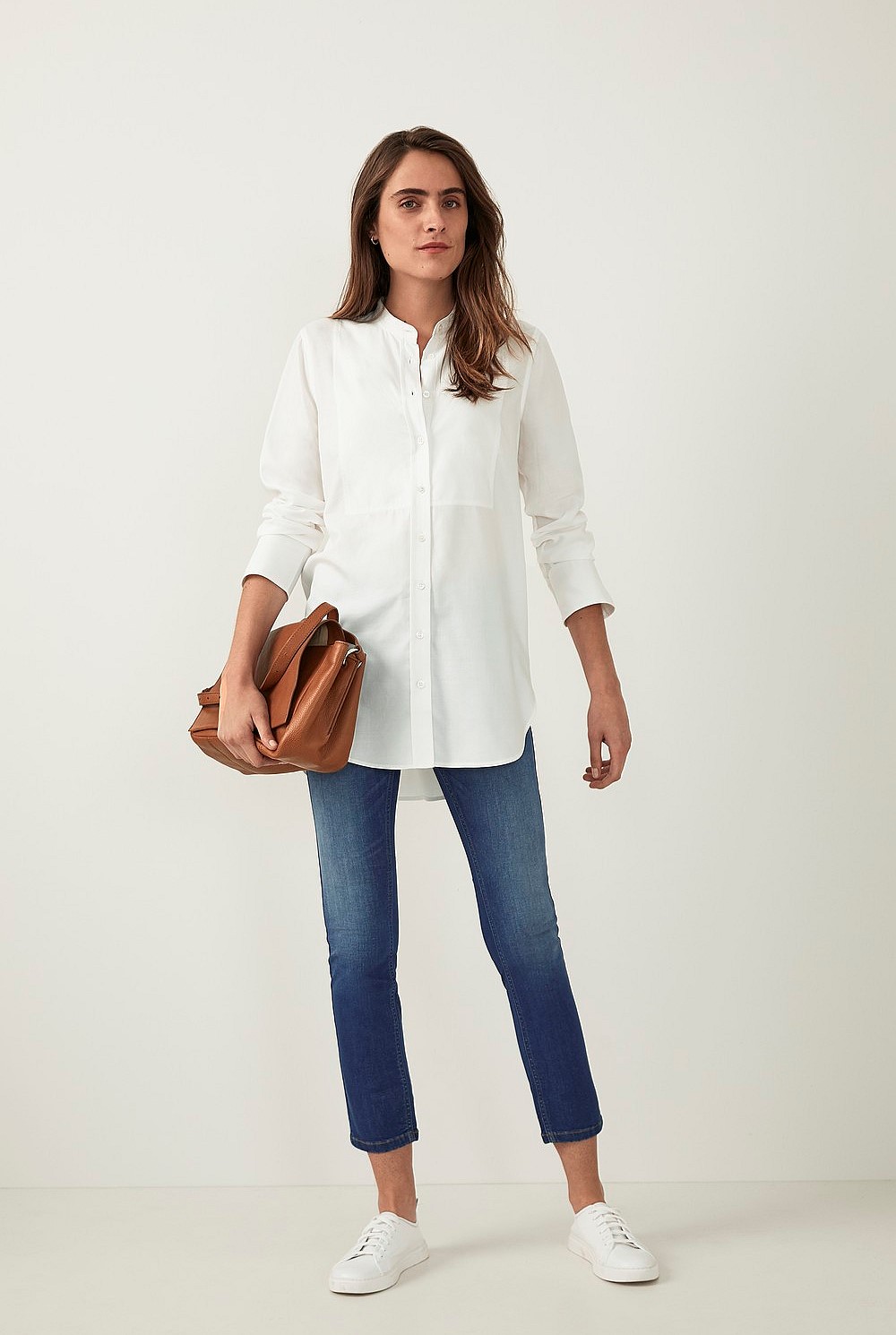 Longline Button Through Shirt