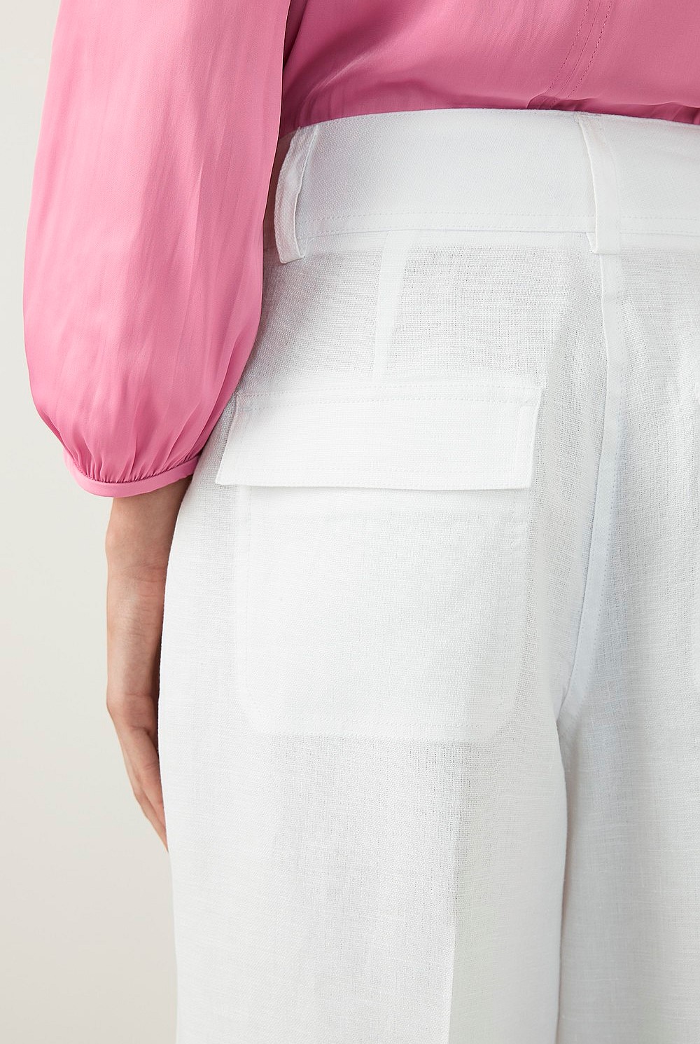 Linen High Waisted Trouser