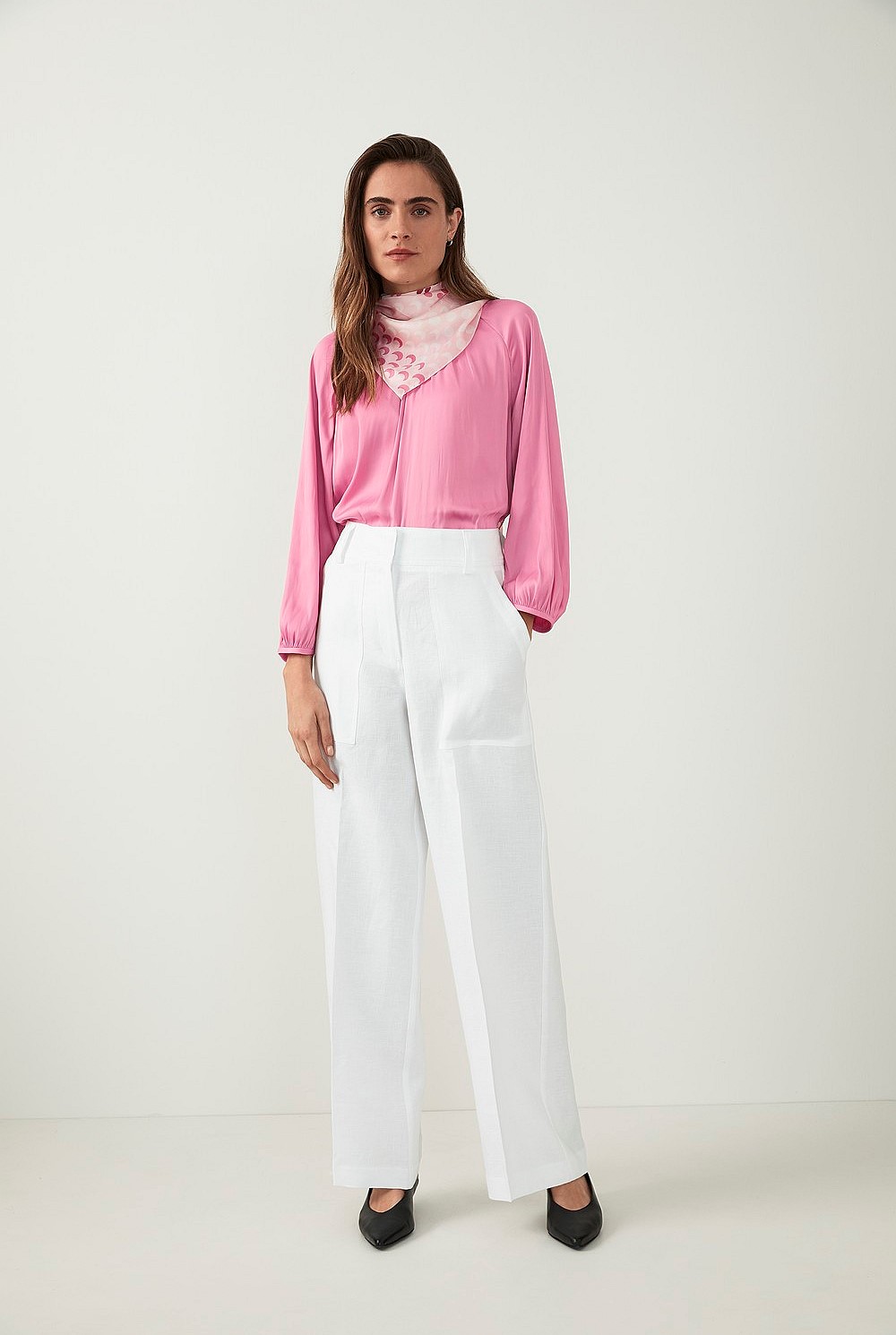 Linen High Waisted Trouser