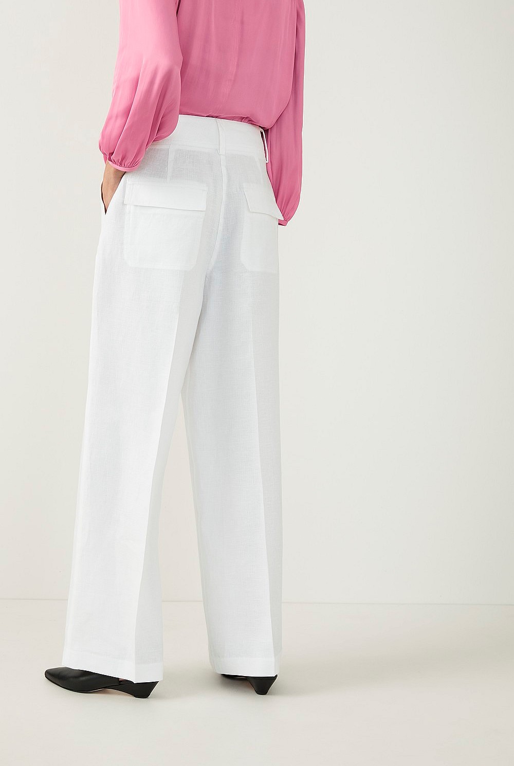 Linen High Waisted Trouser