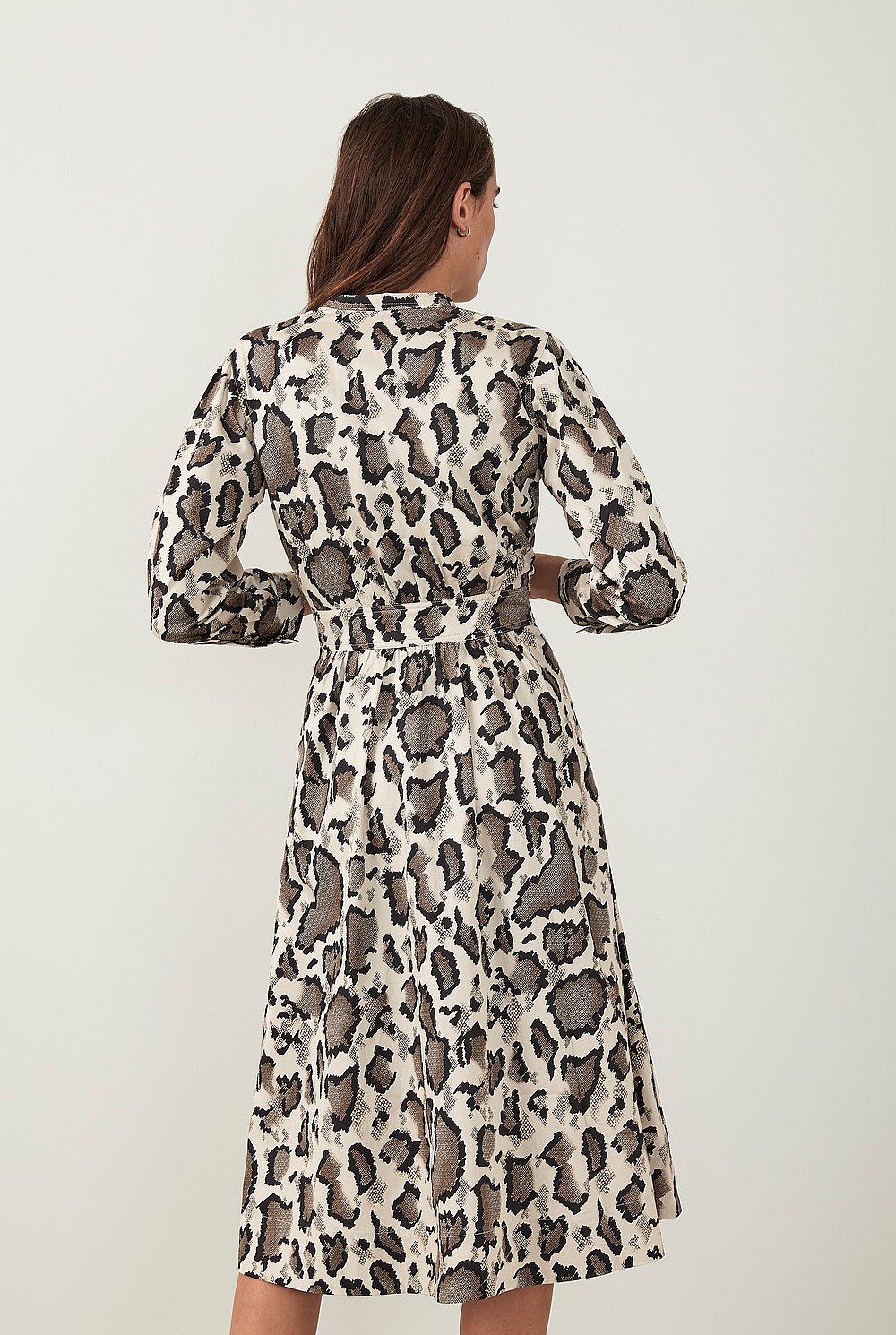 Animal Print Cotton Dress