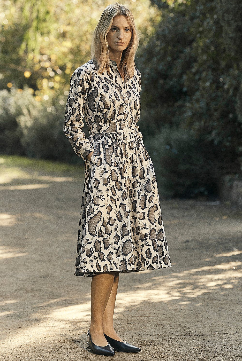 Animal Print Cotton Dress