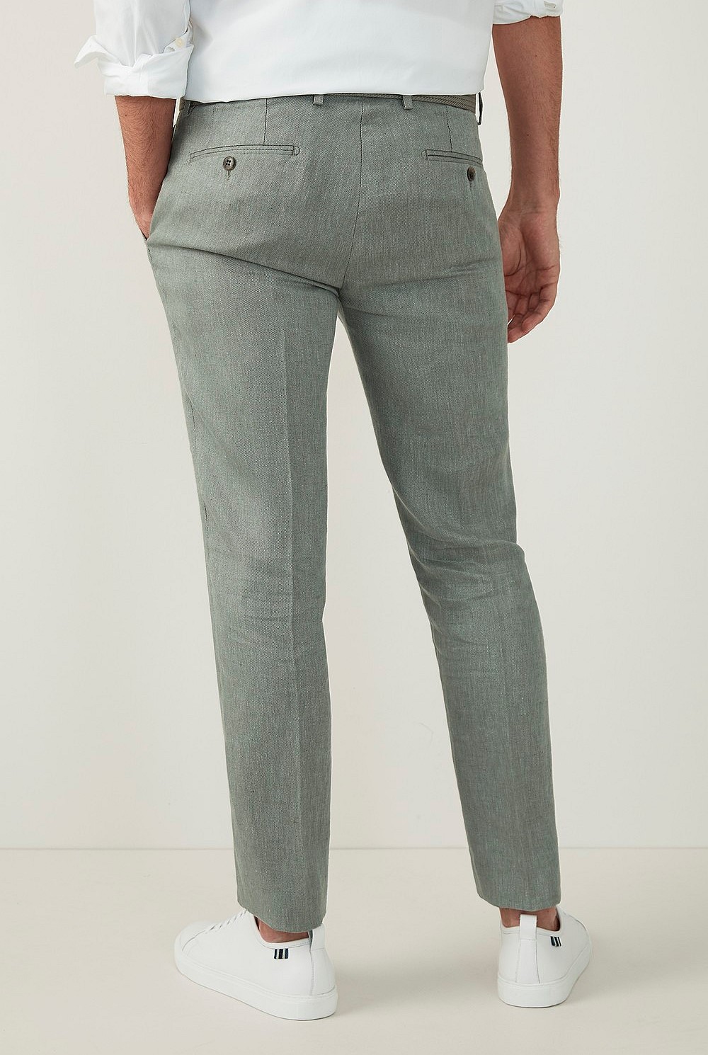 Cross Dyed Linen Trouser