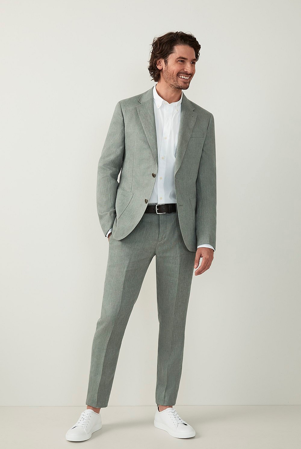 Cross Dyed Linen Trouser