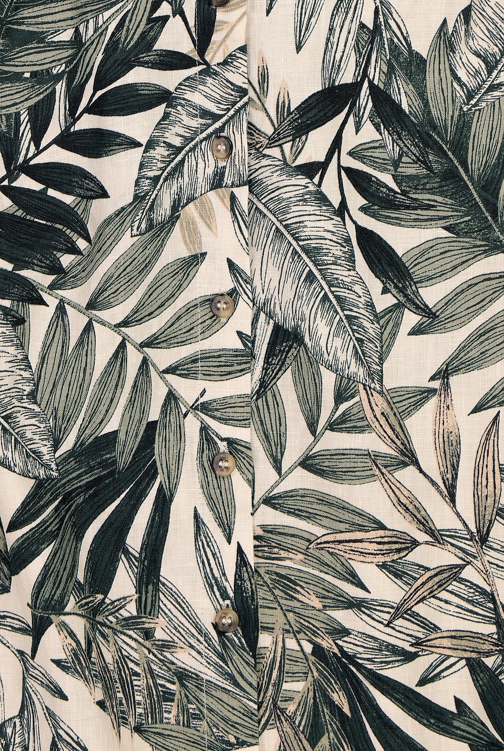 Tropical Linen Blouse