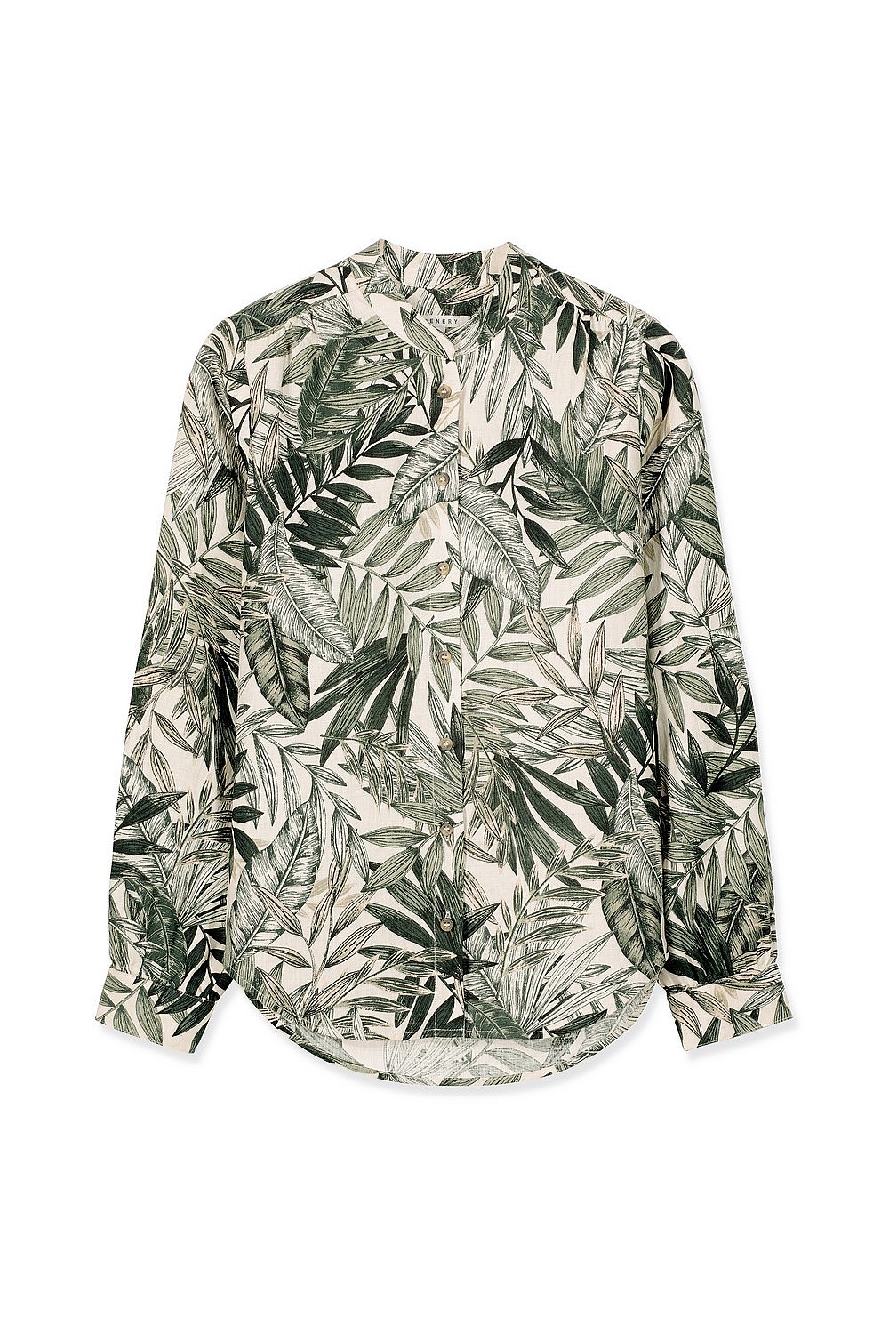 Tropical Linen Blouse
