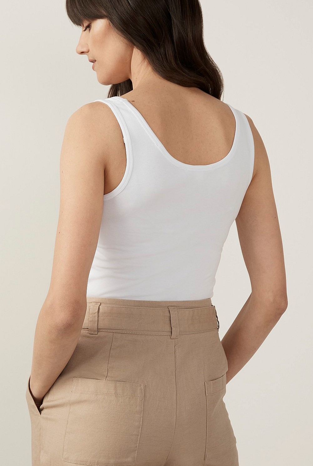 Organic Cotton Elastane Tank