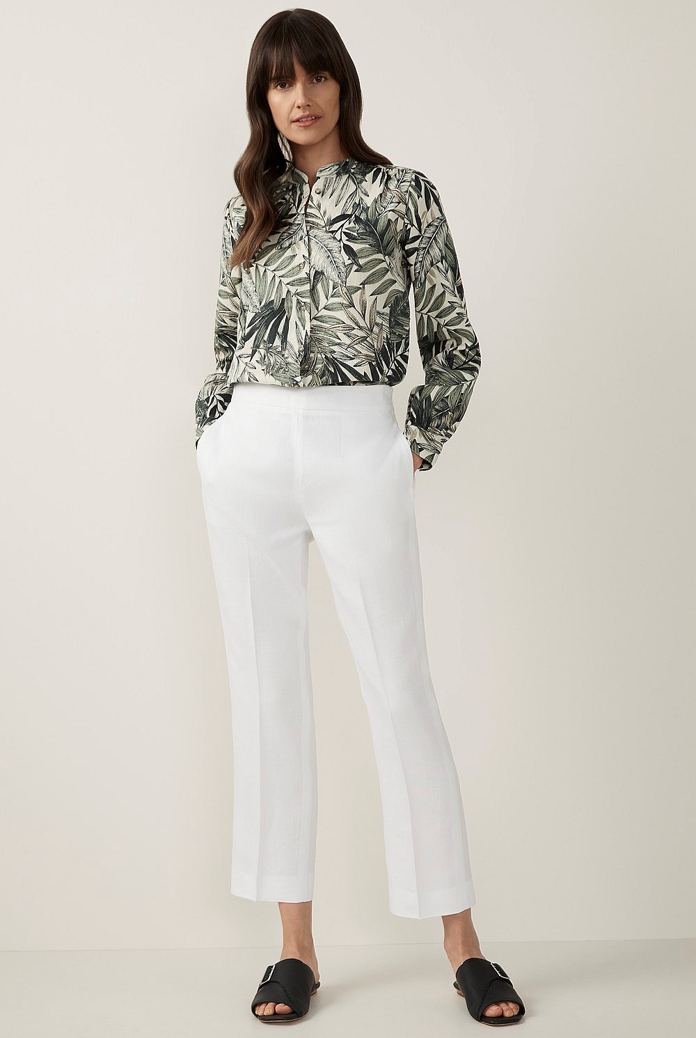 Linen Straight Leg Trouser
