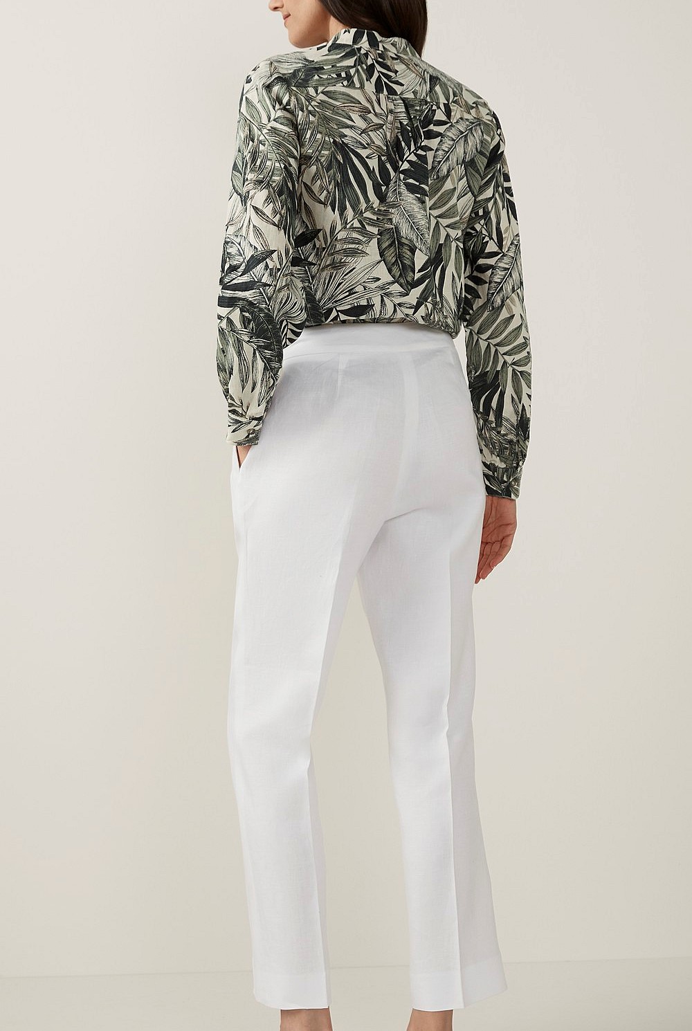 Linen Straight Leg Trouser