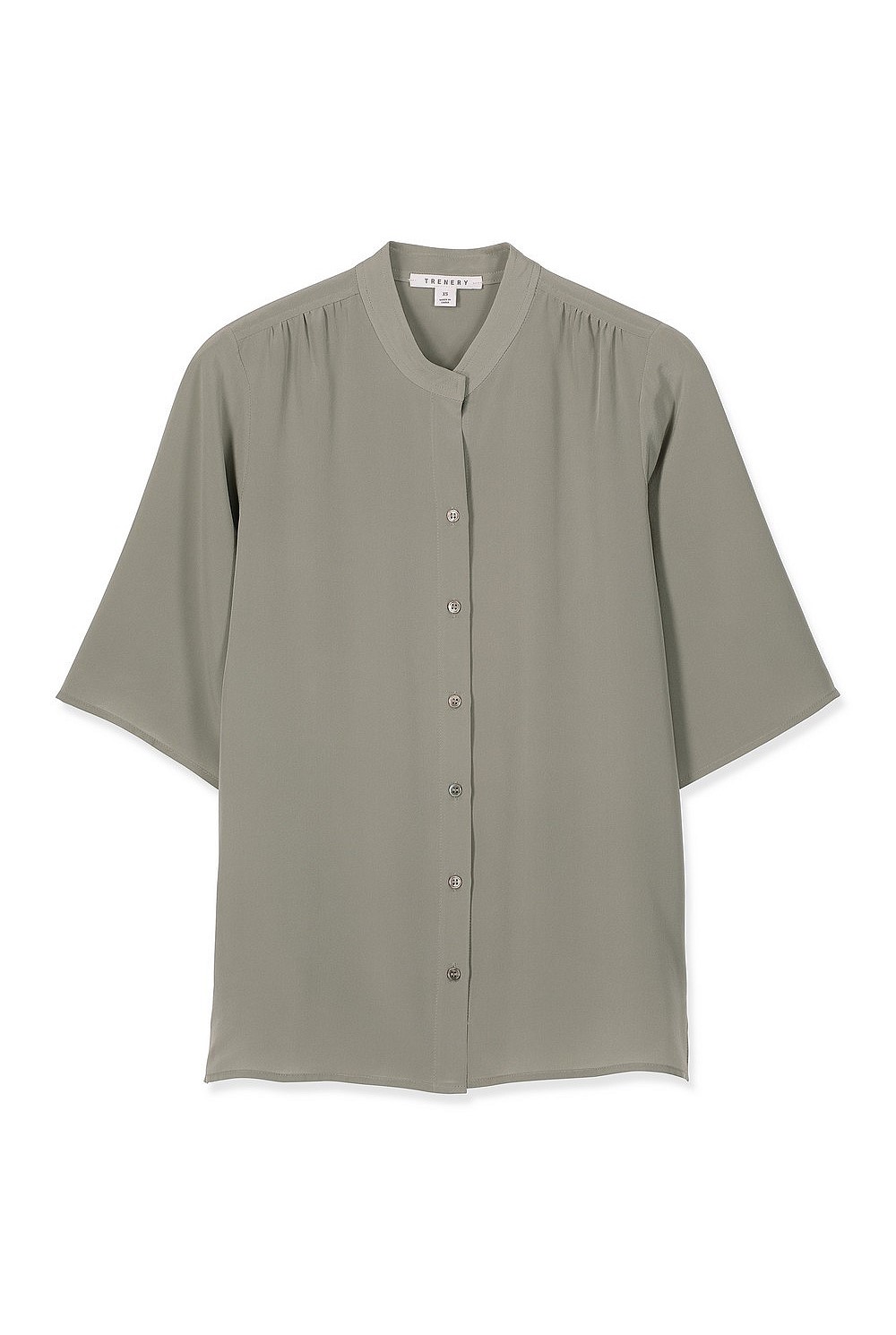 Gathered Silk Top