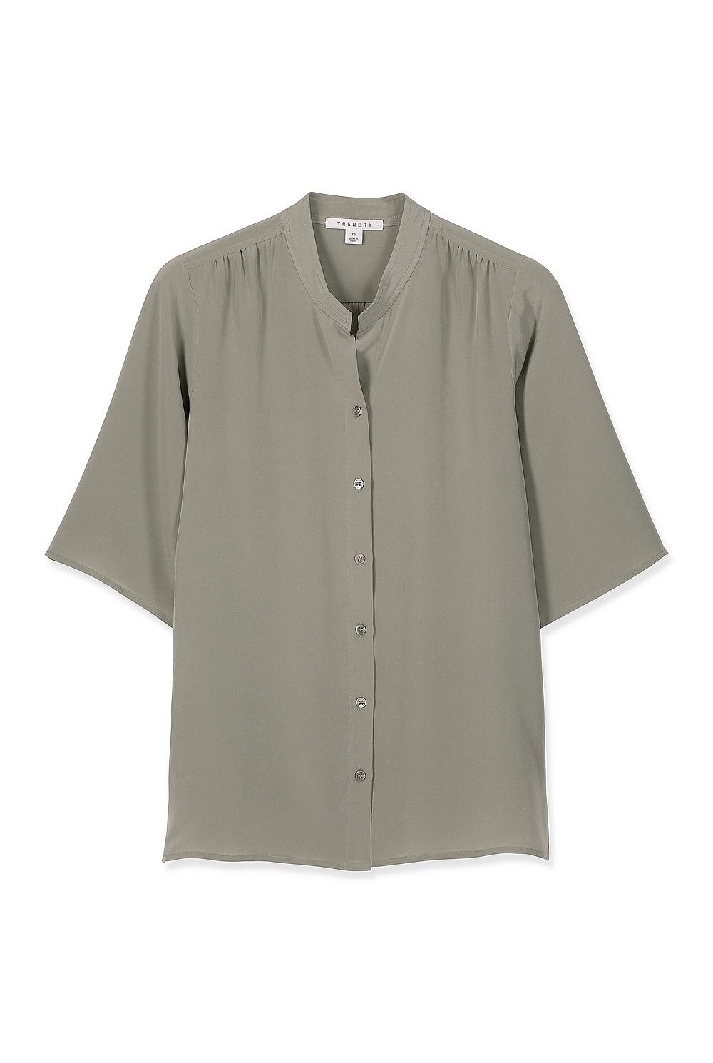 Gathered Silk Top