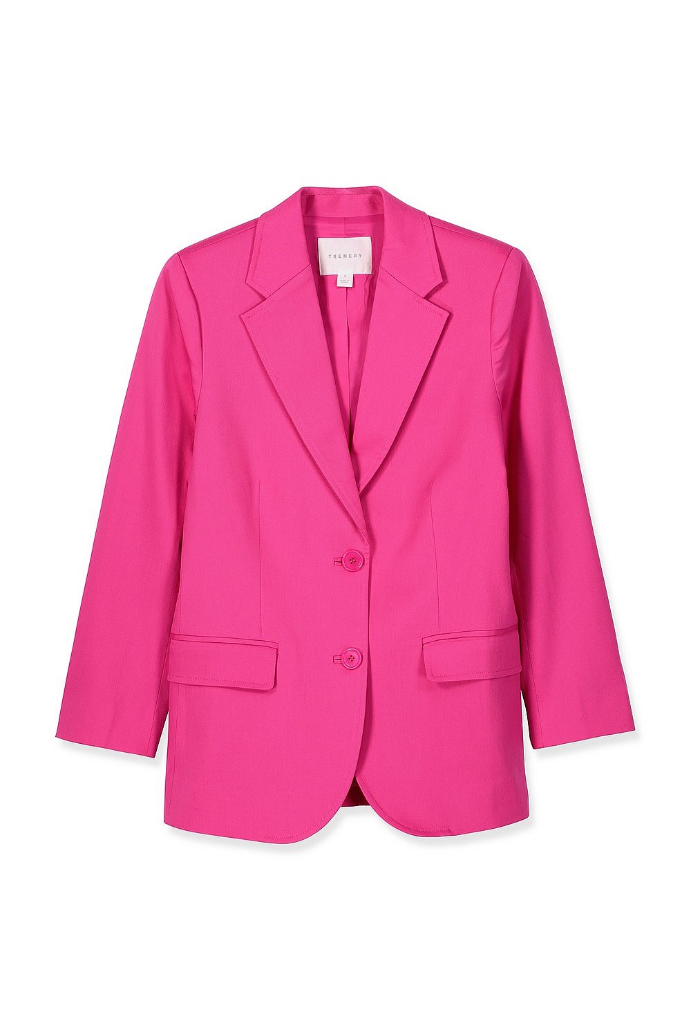 Cotton Blend Crop Sleeve Blazer