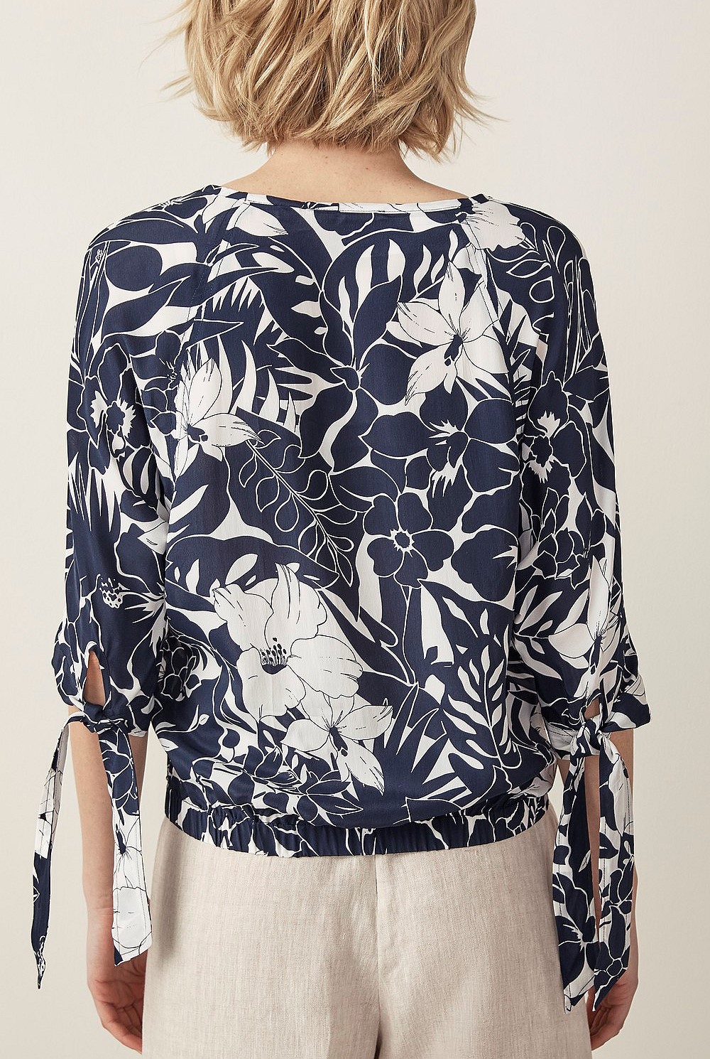 Tropical Batwing Top