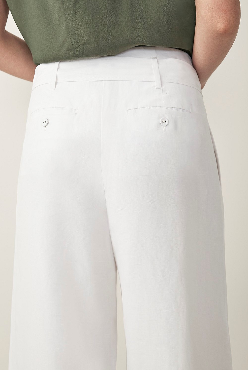 Cupro Belted Wide Leg Pant