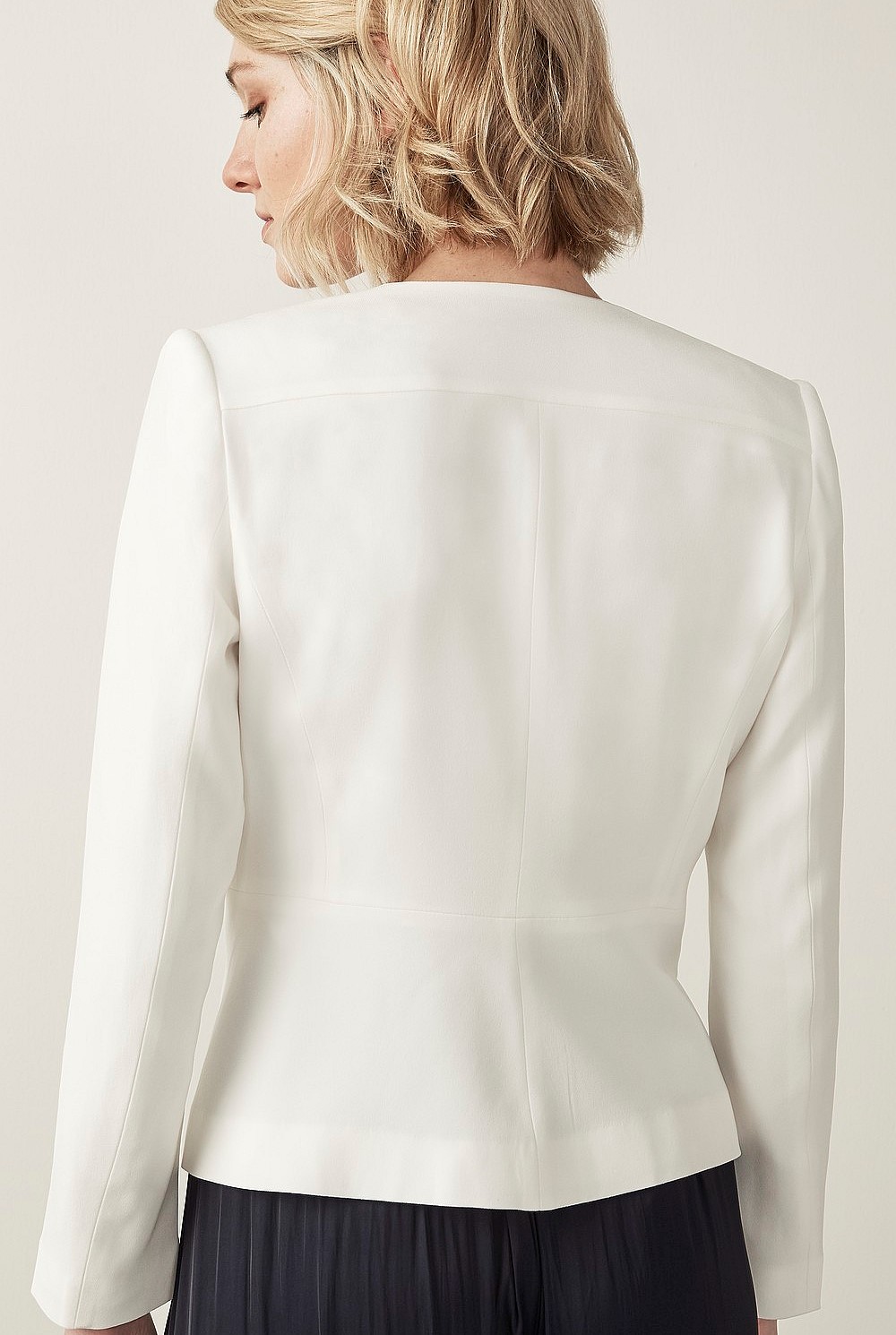 Triacetate Drape Blazer