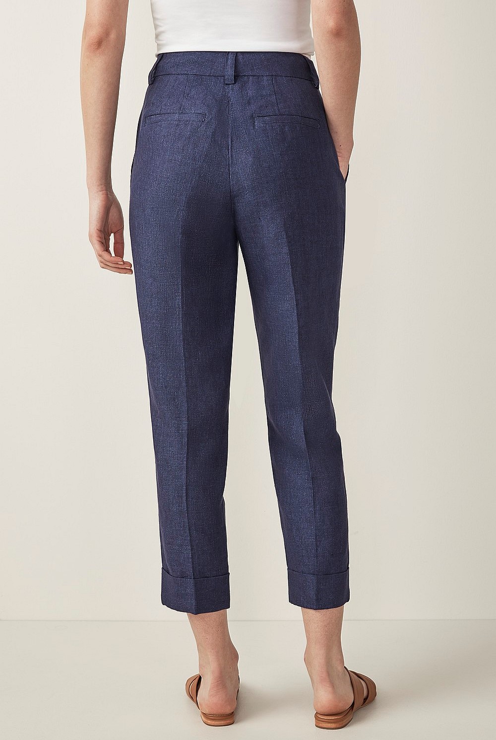 Linen Delave Cuffed Pant