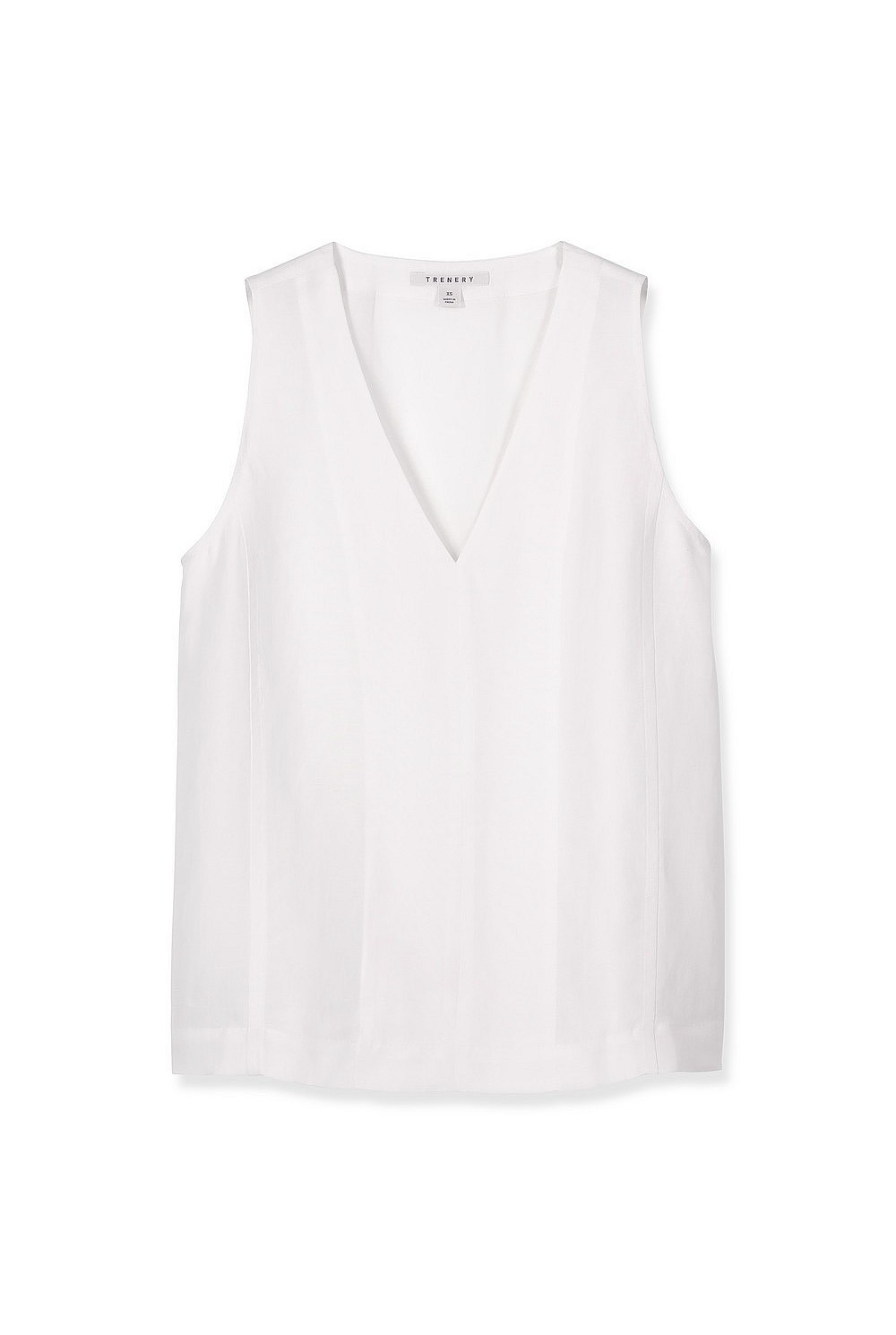 Linen Cupro V-Neck Top