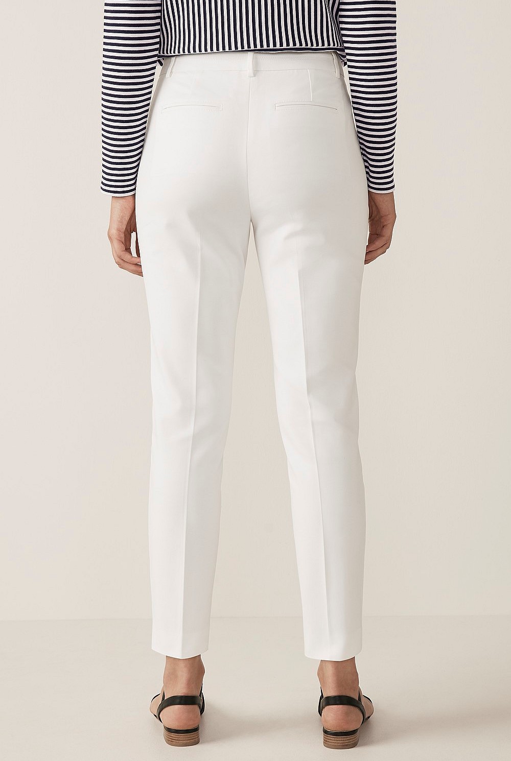 Cotton Stretch Crop Trouser