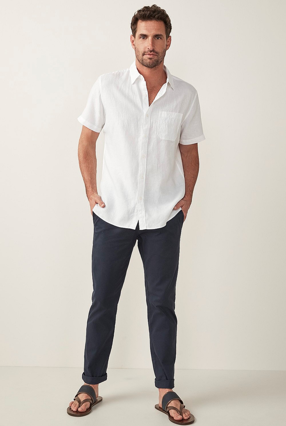 Short Sleeve Linen Shirt
