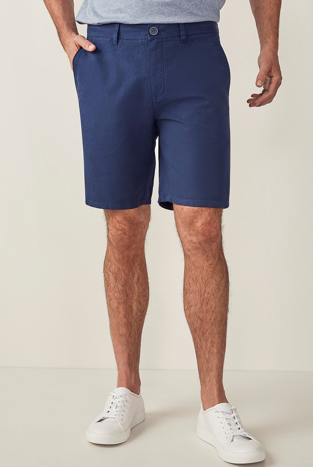 Yarn Dyed Cotton Linen Short