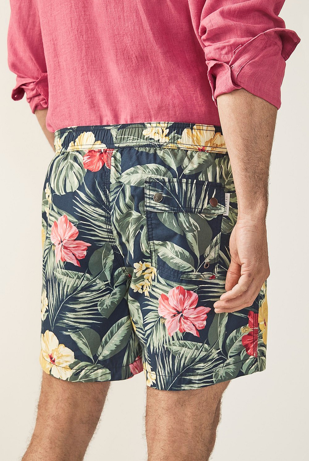 Hawaiian Print Swim Short