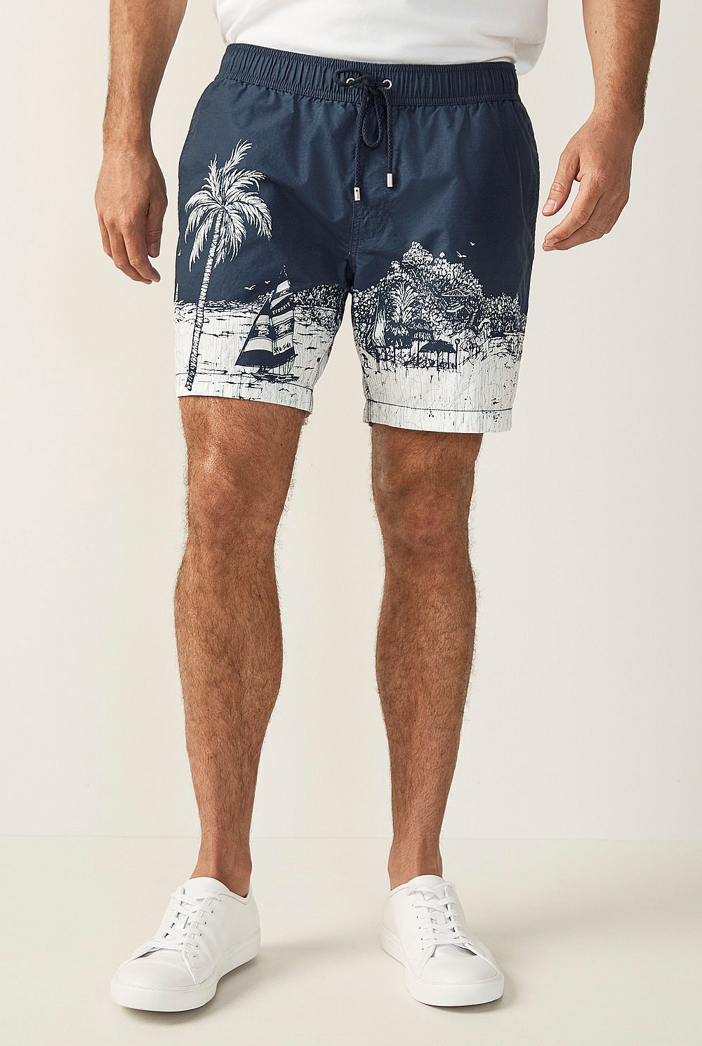Palm Print Swim Short