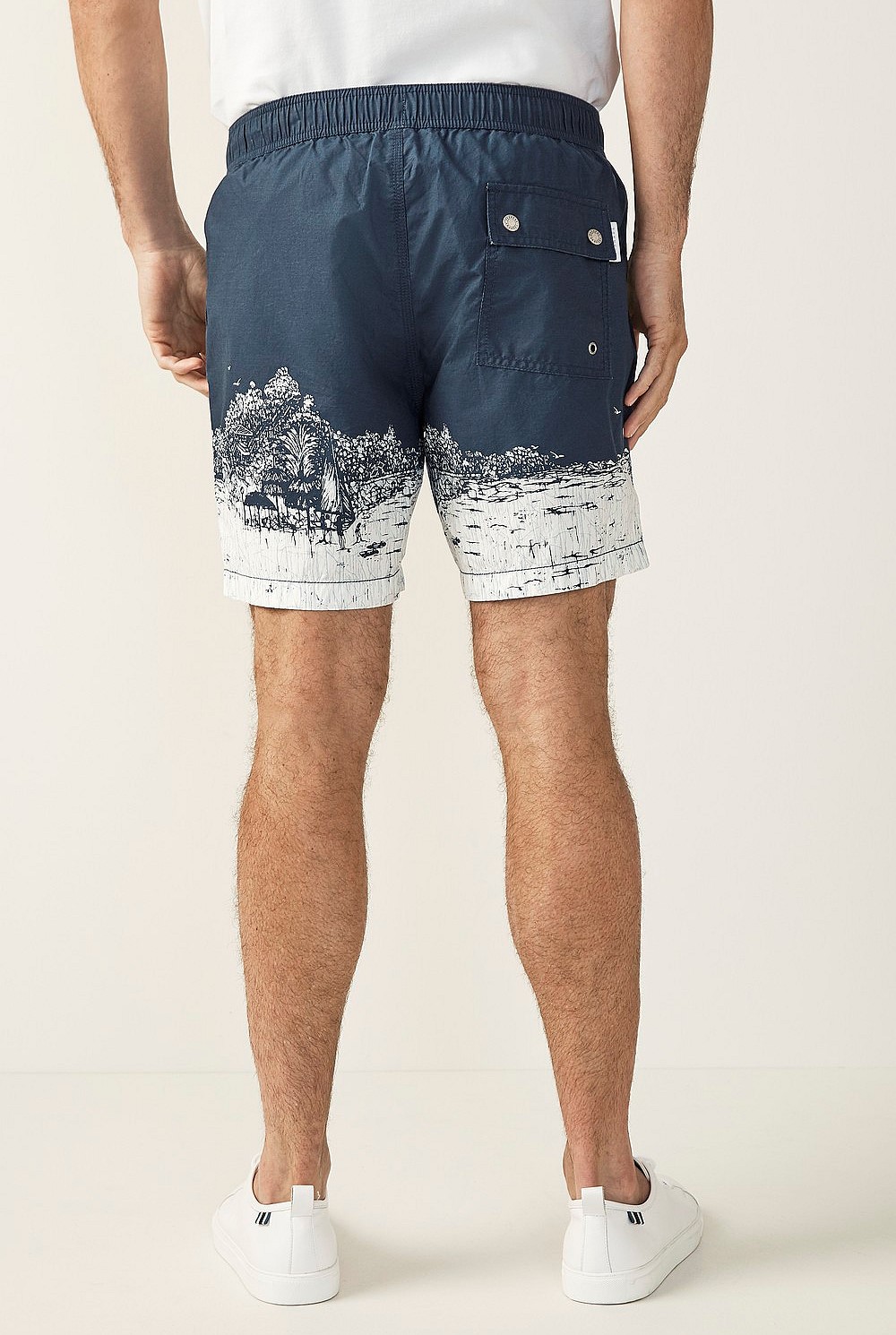 Palm Print Swim Short