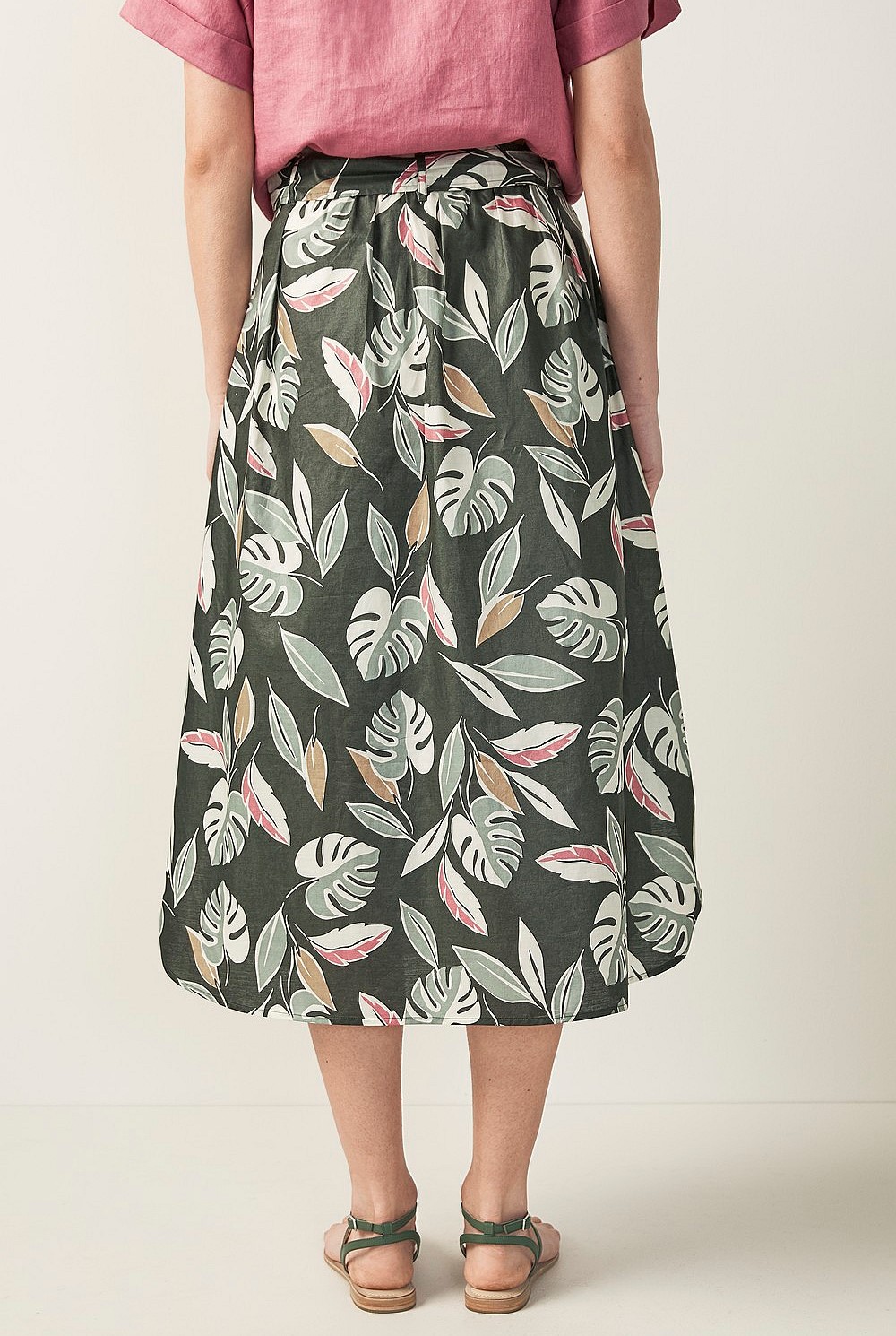Tropical Print Skirt