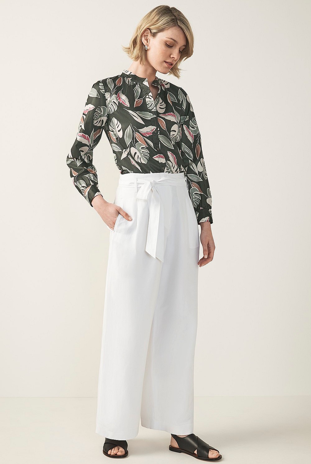 Tropical Print Blouse