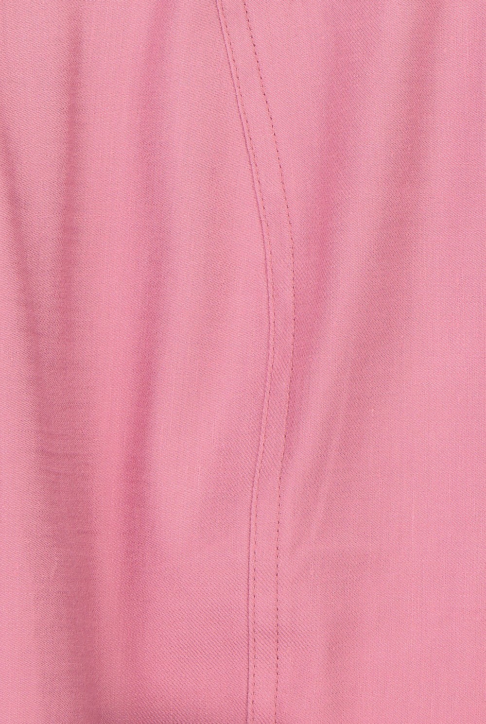 Stretch Linen Half Placket Dress