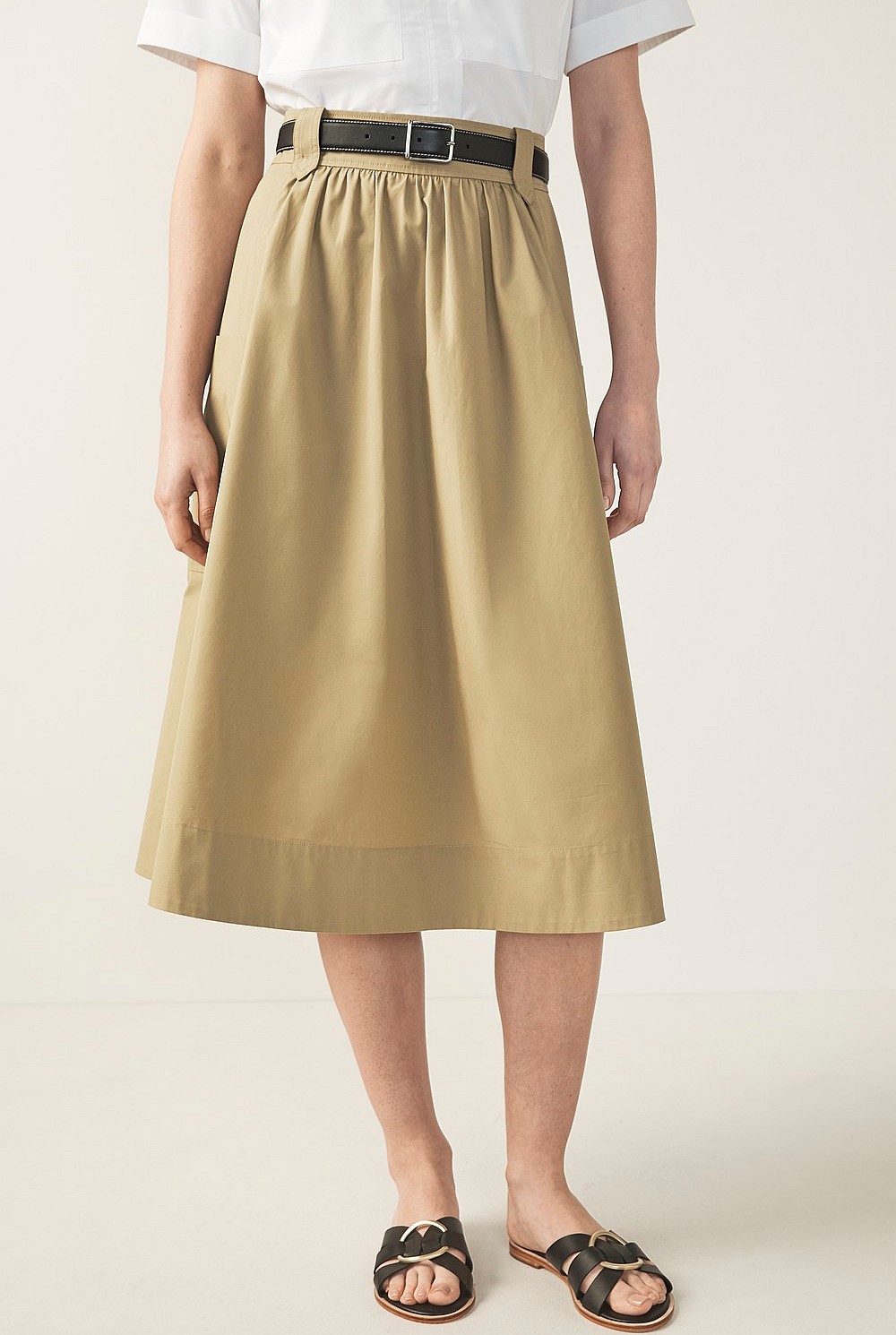 Cotton Poplin Skirt