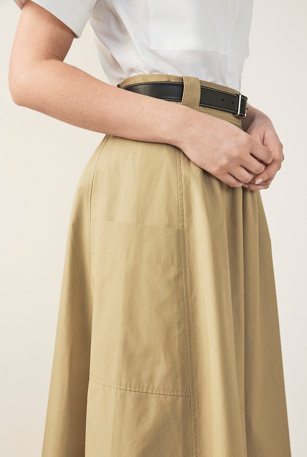 Cotton Poplin Skirt