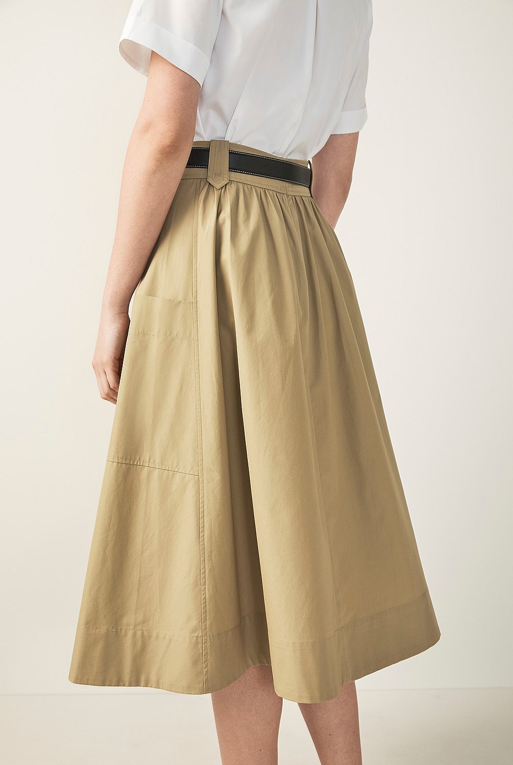 Cotton Poplin Skirt