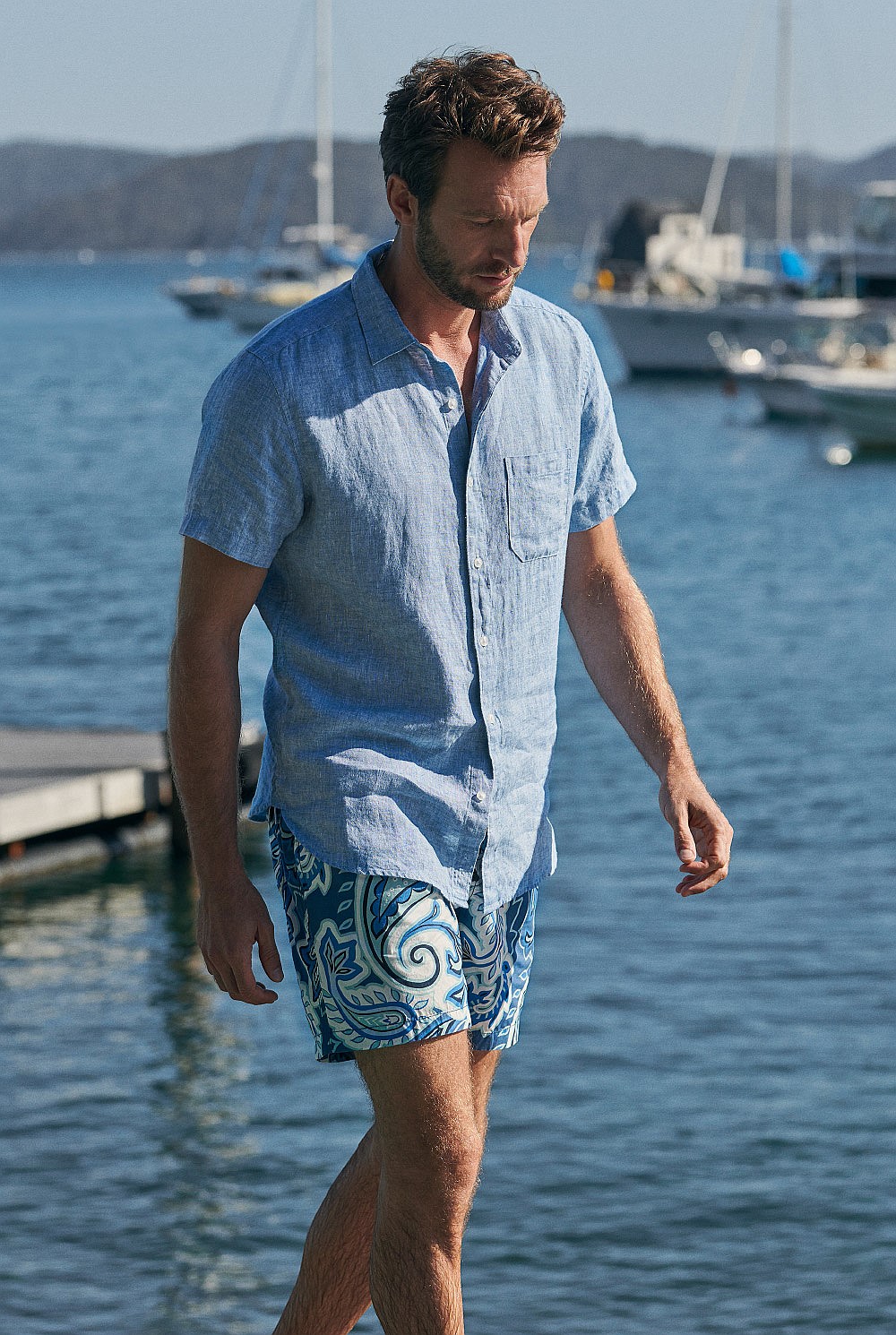 Delave Linen Short Sleeve Shirt