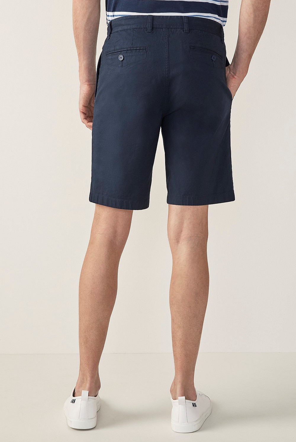 Long Line Cotton Slub Short