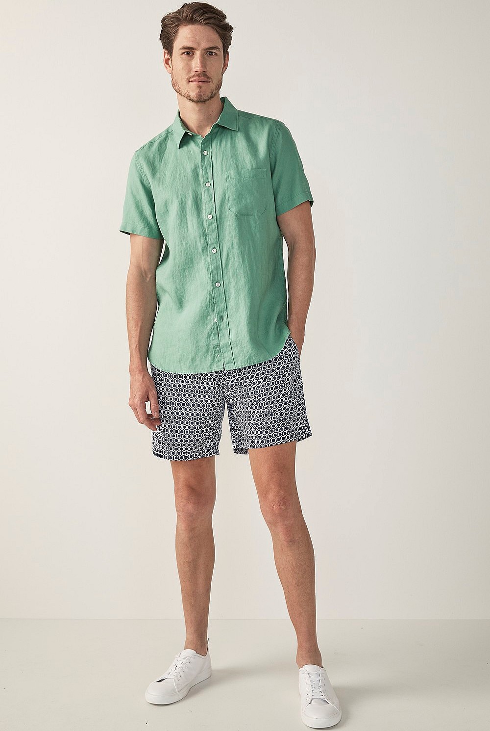 Short Sleeve Linen Shirt