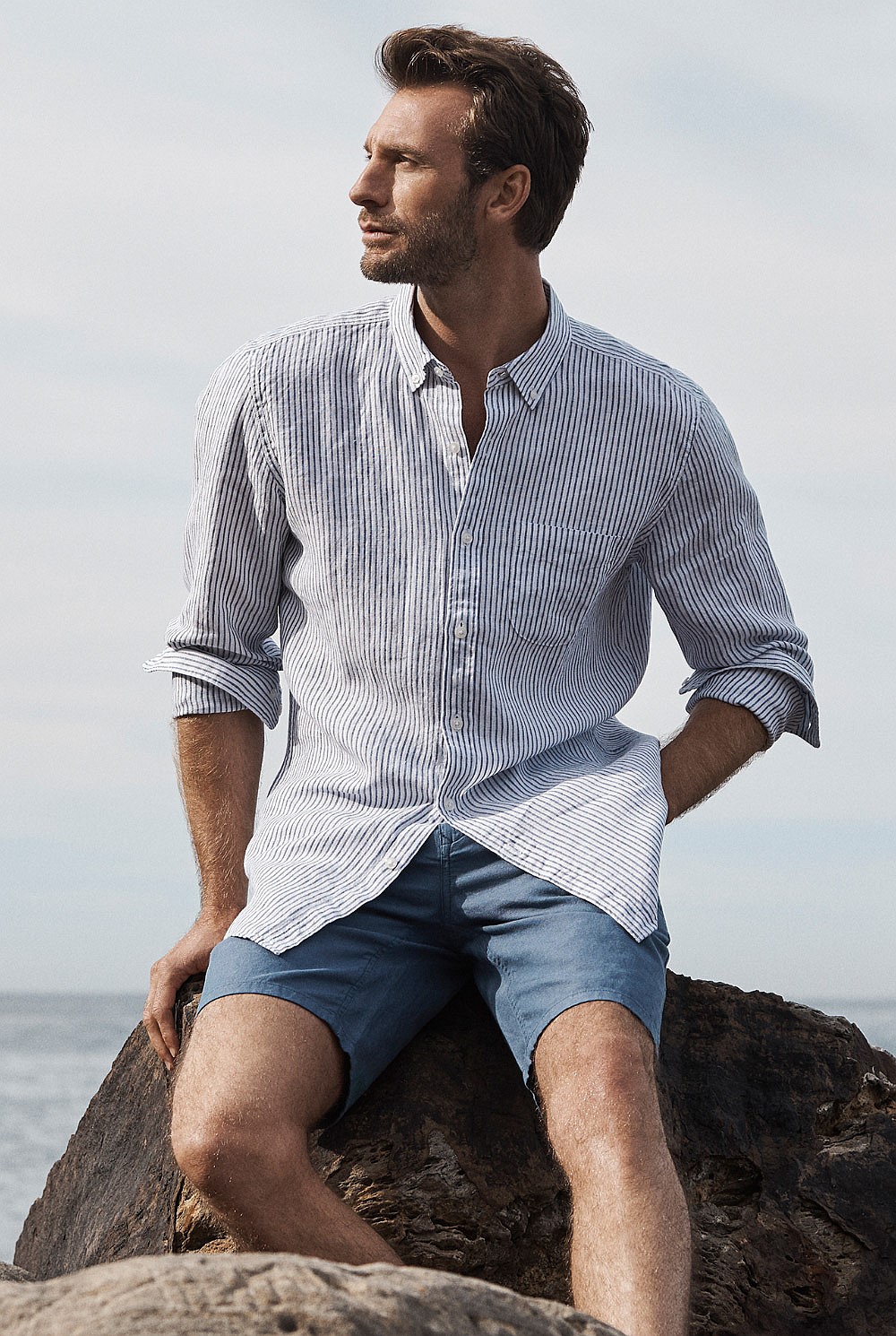 Linen Stripe Shirt