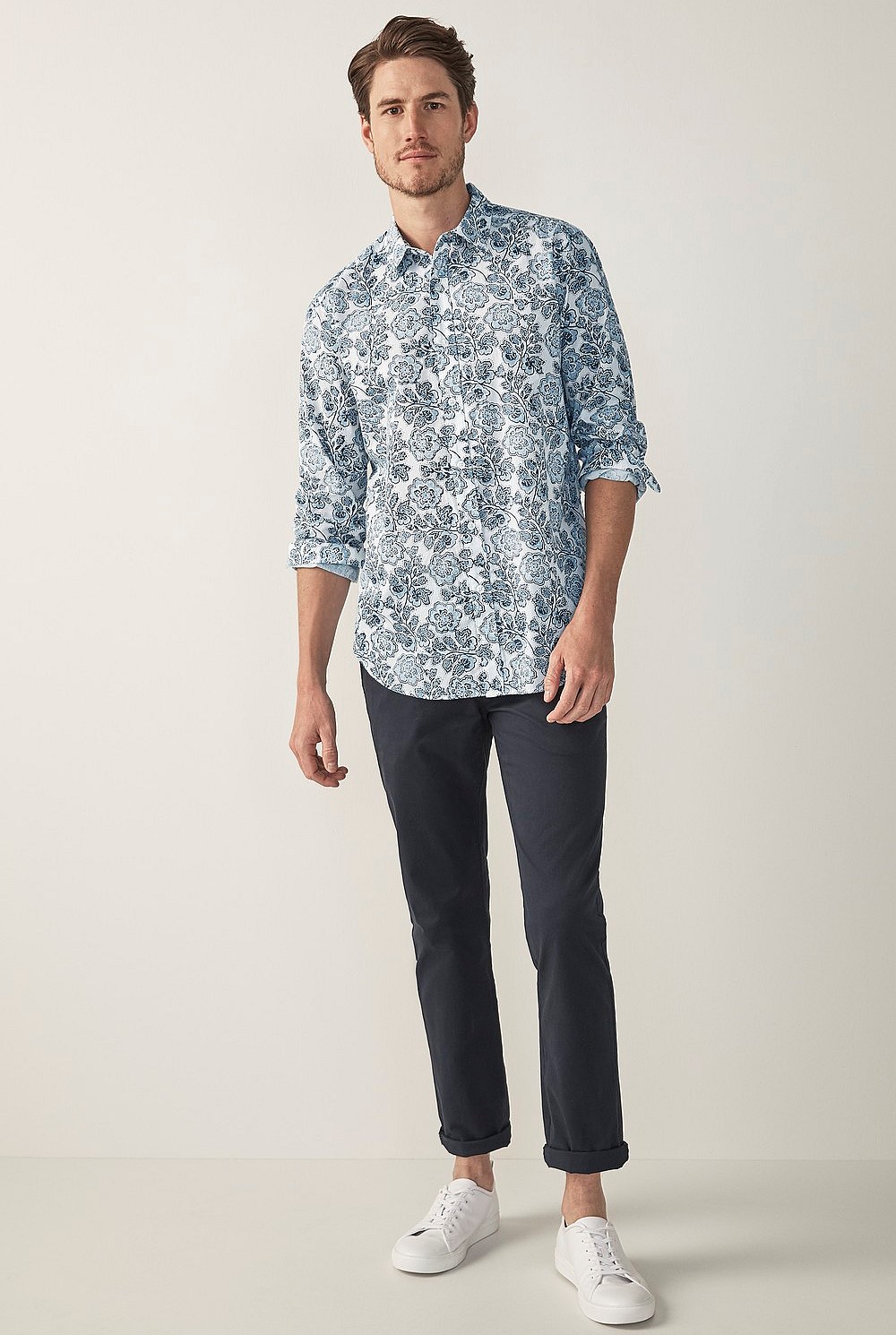 Foliage Block Print Shirt